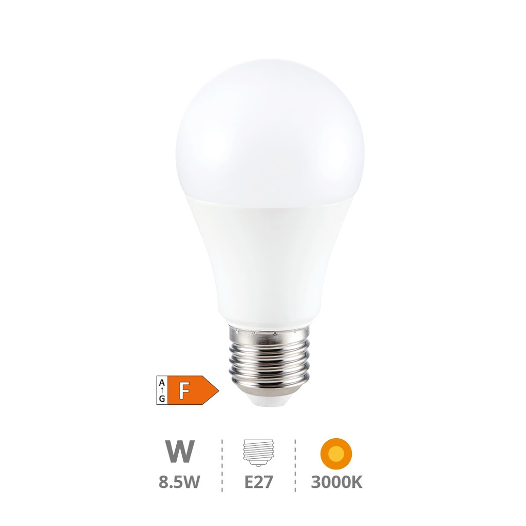 Bombilla LED estándar A60 8,5W E27 3000K