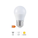 Bombilla LED esférica 5W E27 4200K