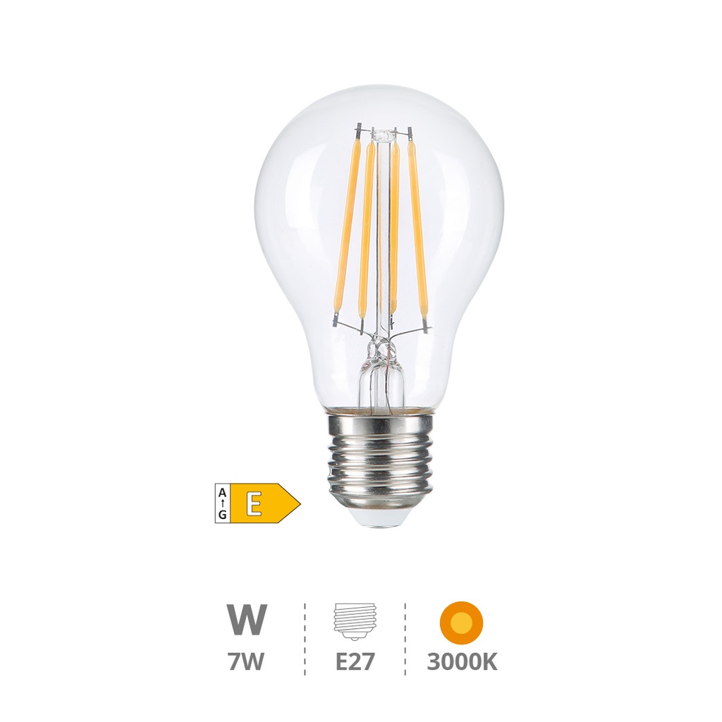 Bombilla LED estándar Serie Oro 7W E27 3000K