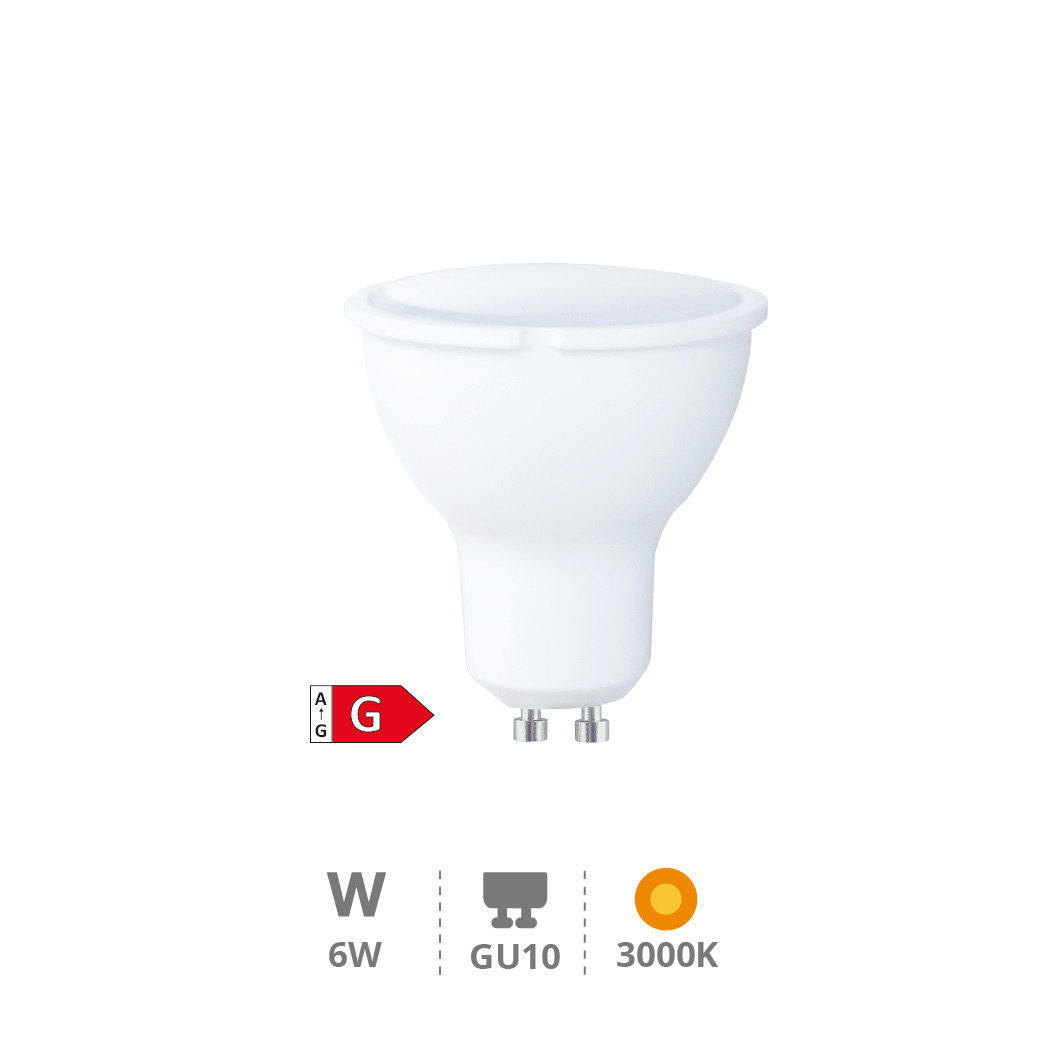 Ampoule LED dichroïque 6 W GU10 3000K réglable