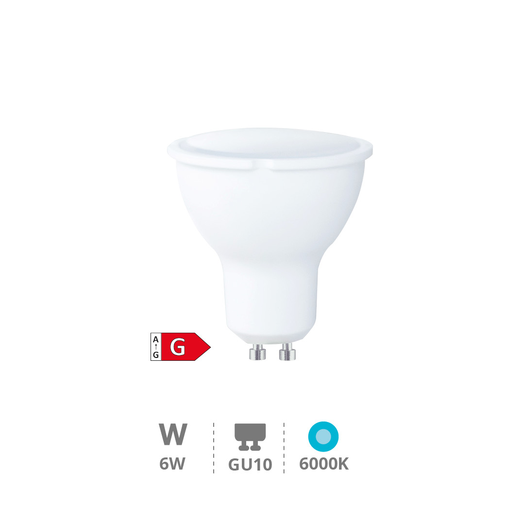 Ampoule LED dichroïque 6 W GU10 6000K réglable