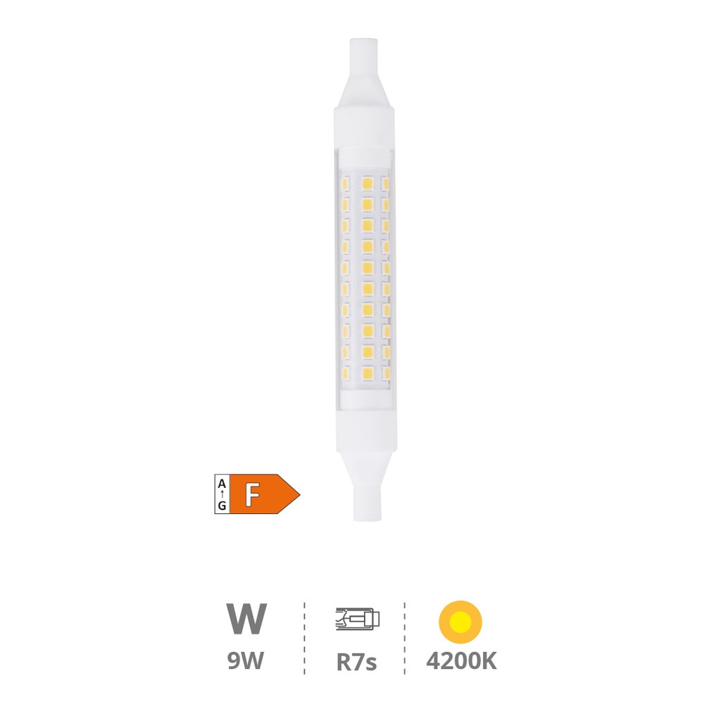 Ampoule LED linéaire 118 mm R7s 9W 4200K