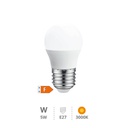 Lâmpada LED esférica 5 W E27 3000K 12 - 24 V