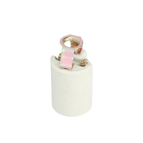 E14 Ceramic lamp holder white