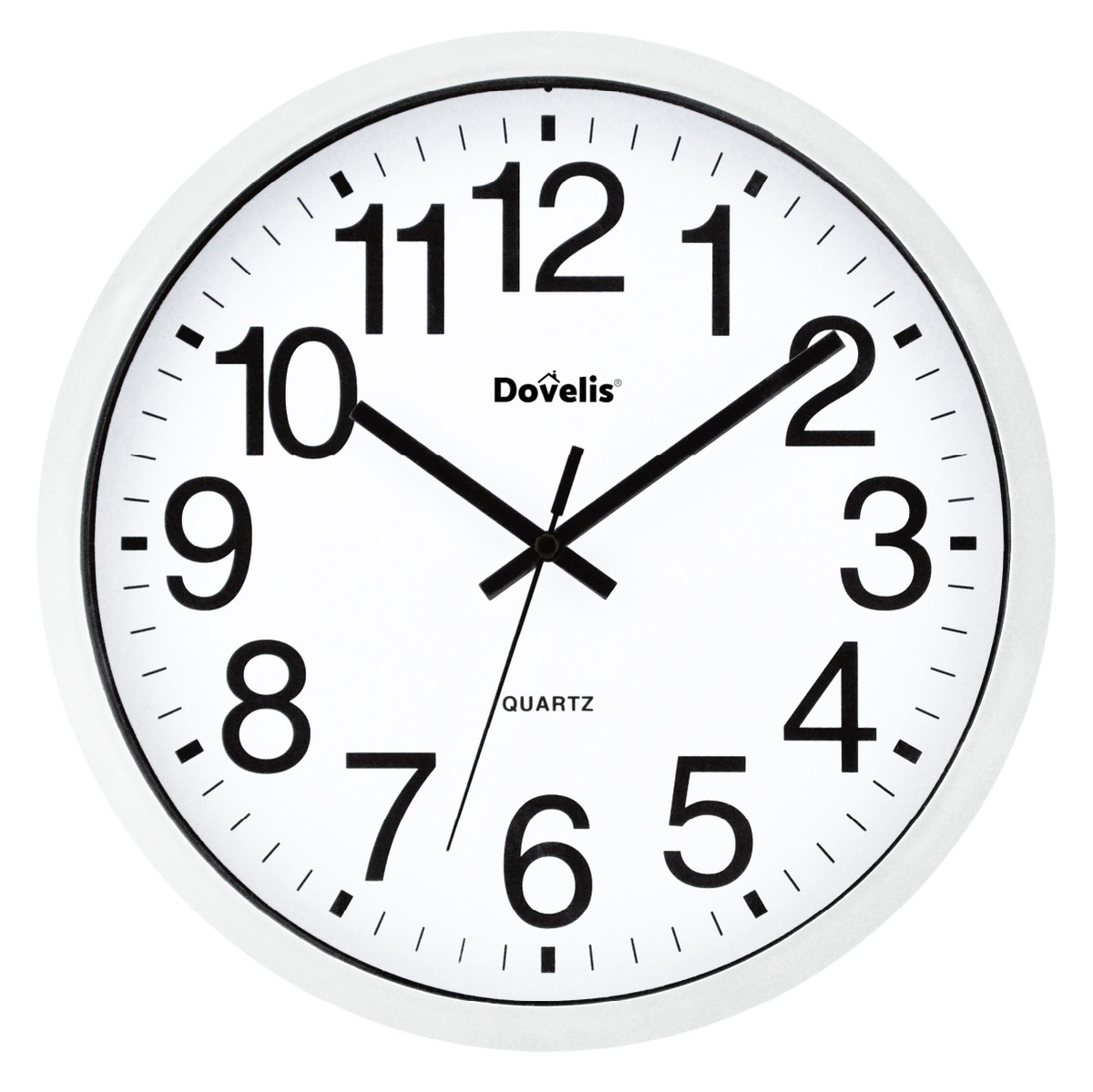 Horloge de cuisine classique blanche