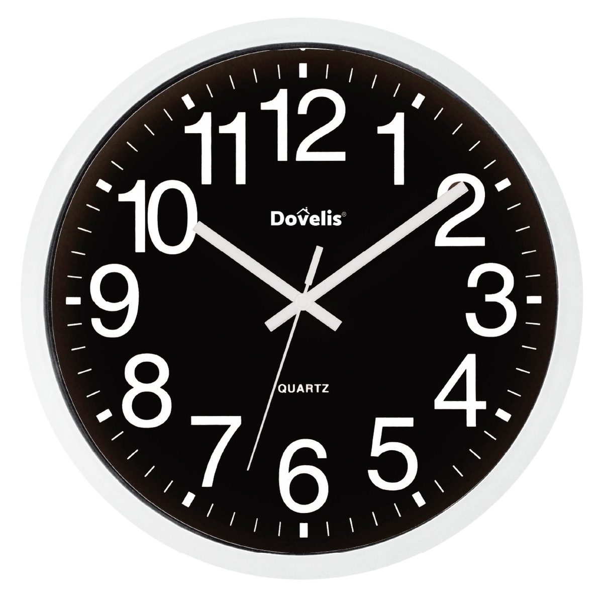 Horloge de cuisine classique noire