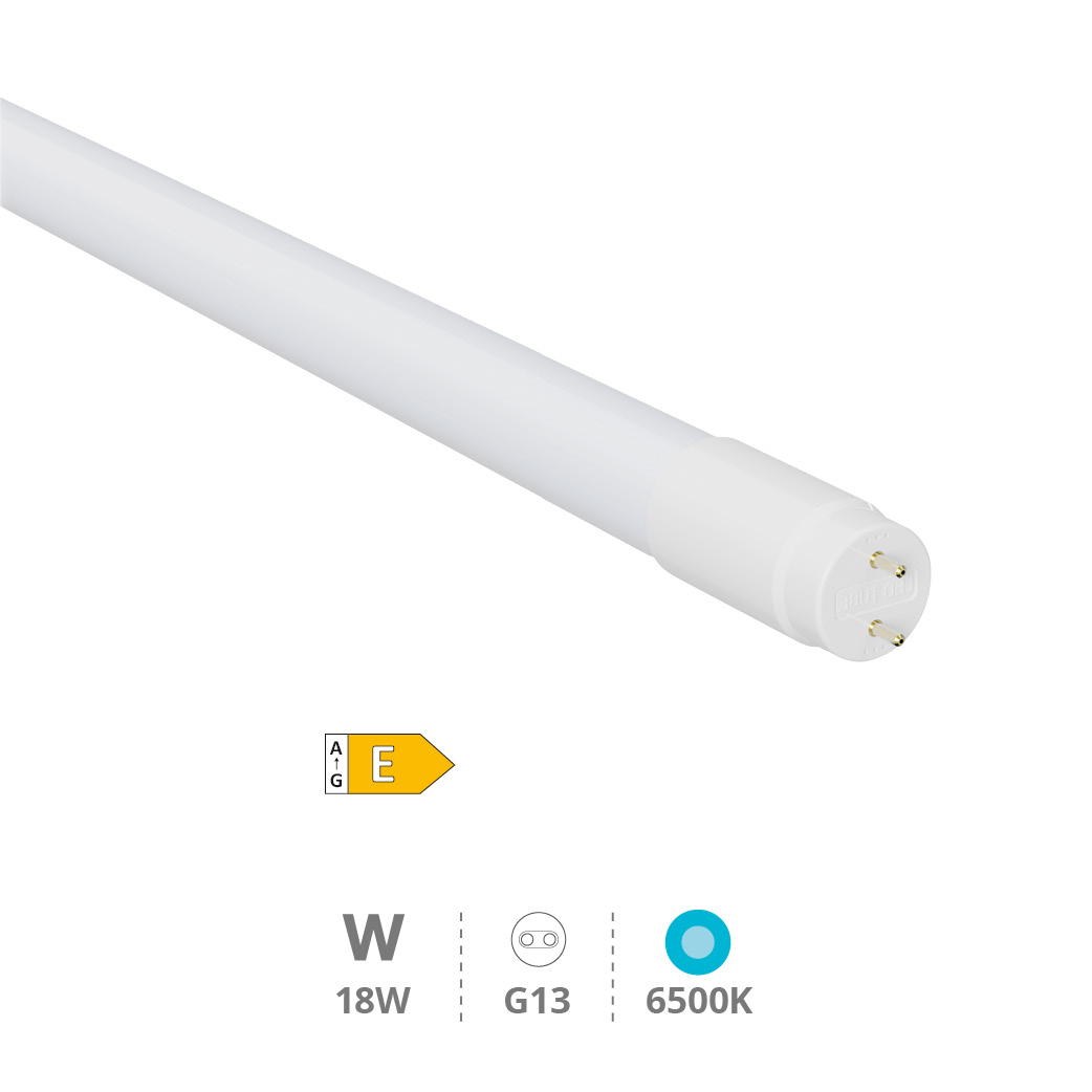 T8 Glass LED tube 18W G13 6500K 120cms