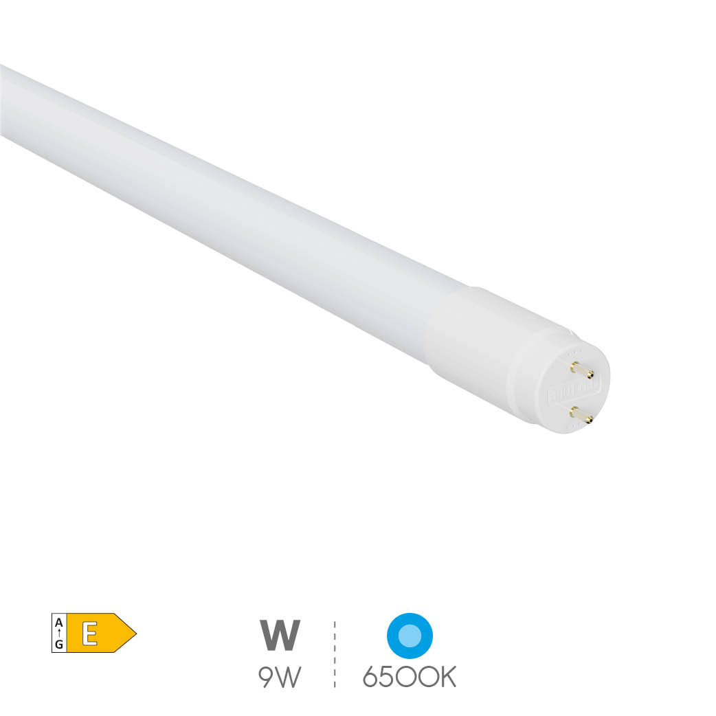 Tubo LED T8 cristal 60cm 9W 6500K - 25u caja exp