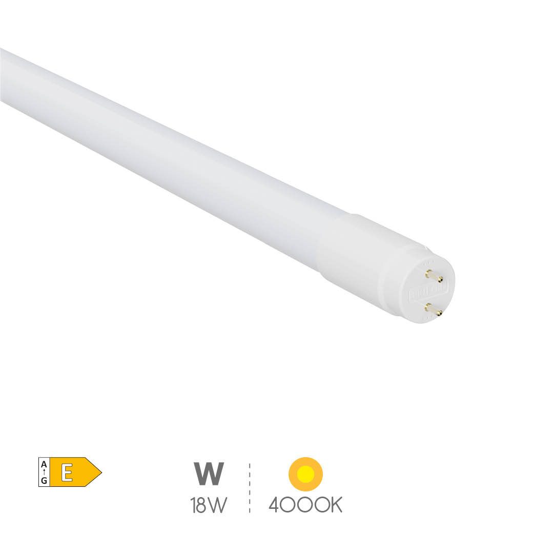 T8 Glass LED tube 18W G13 4000K 120cms