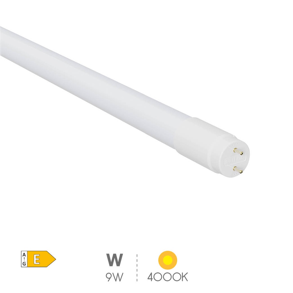 T8 Glass LED tube 9W G13 4000K 60cms