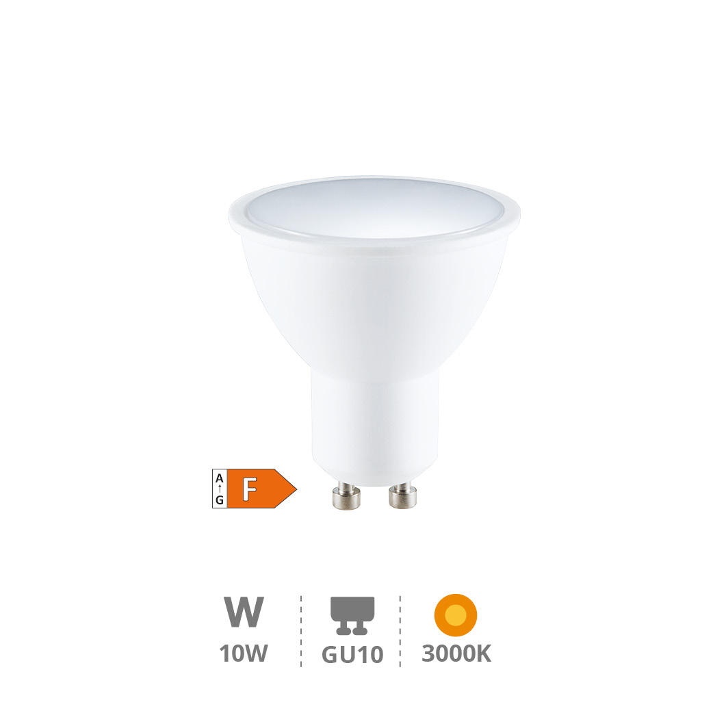 Bombilla LED dicroica 10W GU10 3000K