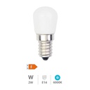 Bombilla LED pebetera 2W E14 6000K