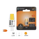 Ampoule LED 2,2W G4 3000K - boîte prés. de 12 u