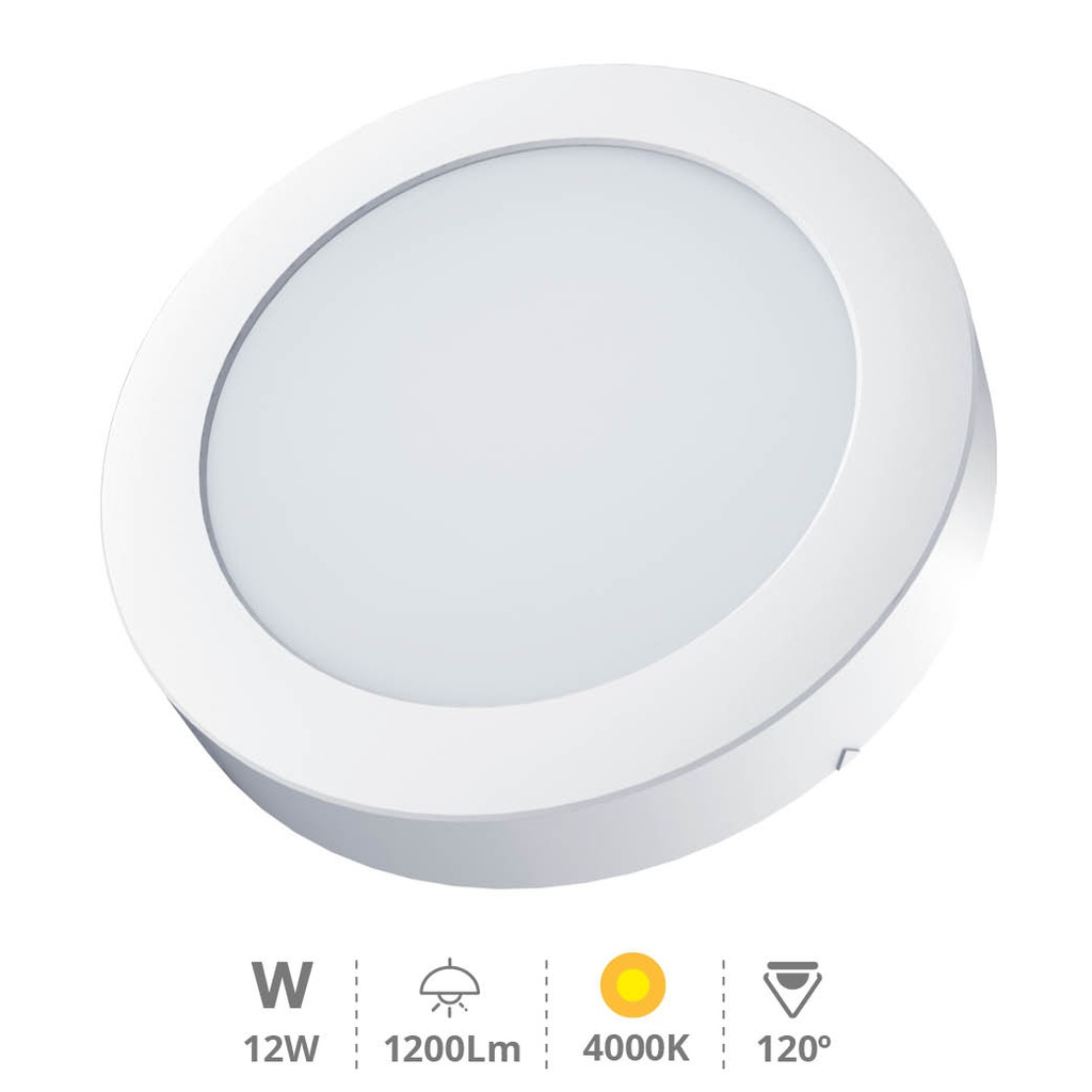 Bogur round surface downlight 12W 4000K White