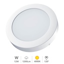 Downlight de surface LED rond Bogur 12 W 4000K blanc