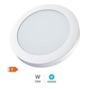 Downlight superficie LED redondo Bogur 18W 6500K Blanco