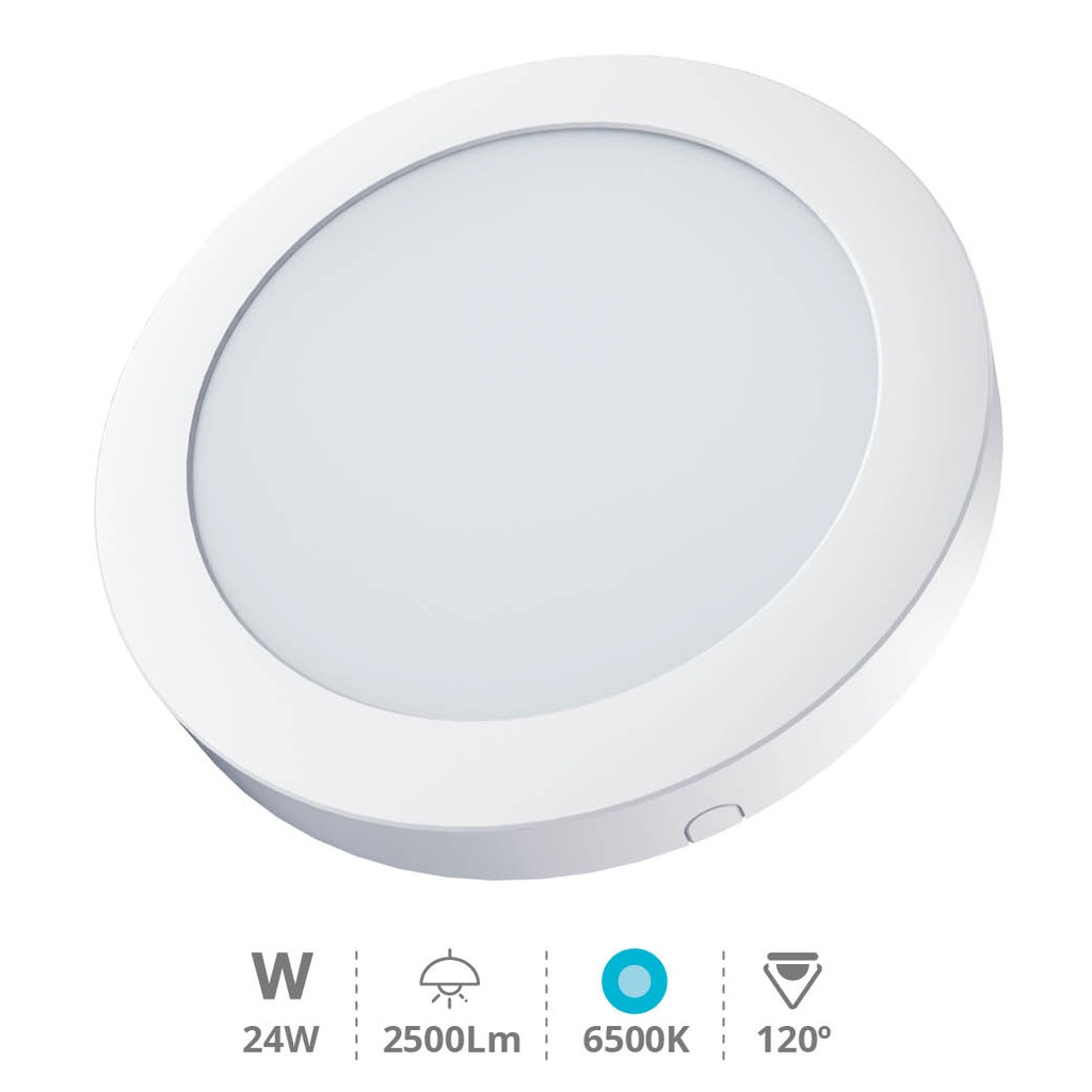 Bogur round surface downlight 24W 6500K White