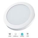 Downlight superficie LED redondo Bogur 24W 6500K Blanco