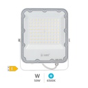 Projecteur aluminium LED 50W 6500K IP65 Blanc