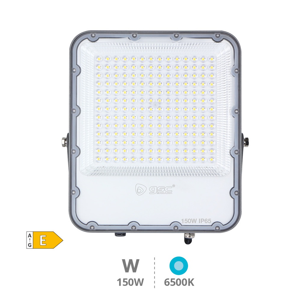 Aluminum LED floodlight 150W 6500K IP65 Grey