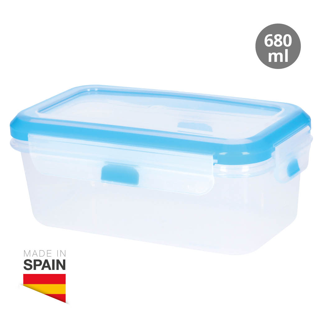 Airtight plastic tupper 680ml