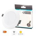 Downlight à encastrer LED ronde Akkan 6W 4000K - boîte prés. 10 u