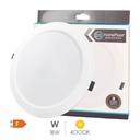 Downlight à encastrer LED ronde Akkan 18W 4000K - boîte prés. 10 u