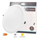 Downlight empotrable LED redondo Akkan 24W 4000K - 10u caja exp