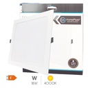 Downlight empotrable LED cuadrado Venset 18W 4000K - 10u caja exp