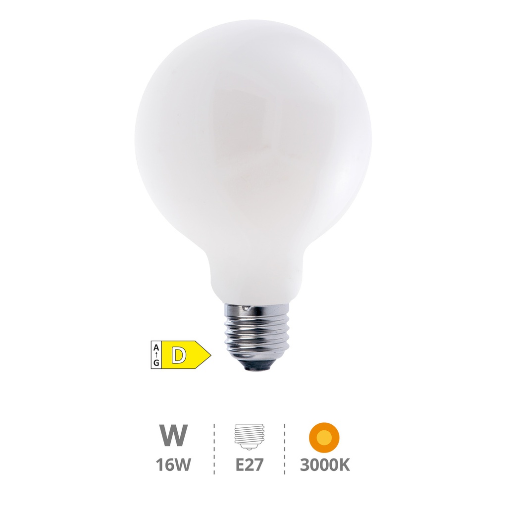 Ampoule LED Globe Série Cristal 16 W E27 3000K