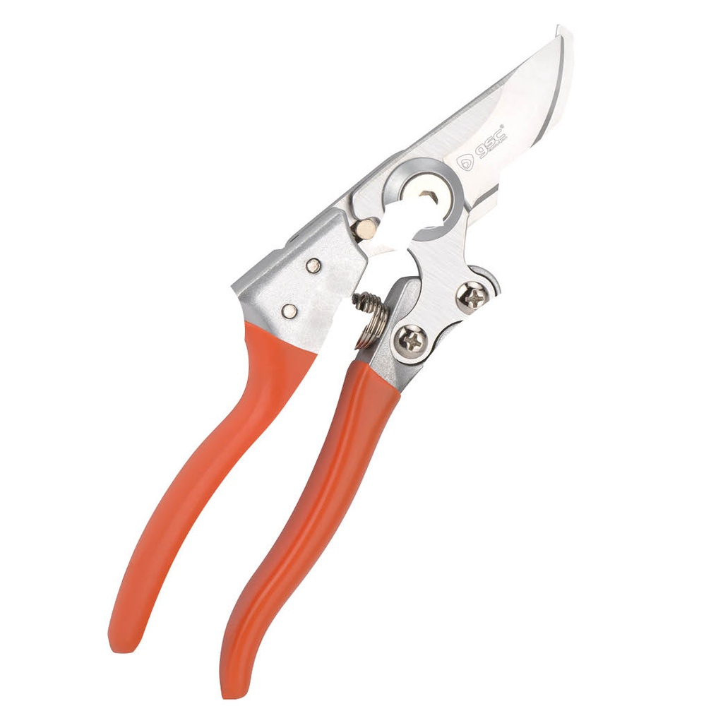 Aluminum handle bypass pruner