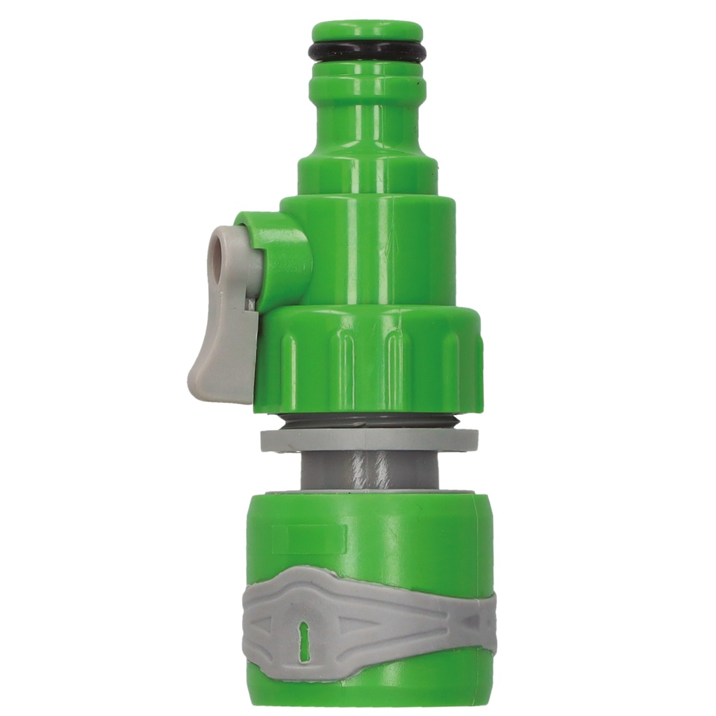 Quick connector with shut-off valve and quick adaptor Ø1/2" - Ø3/8" - Ø5/8" - Ø3/4"