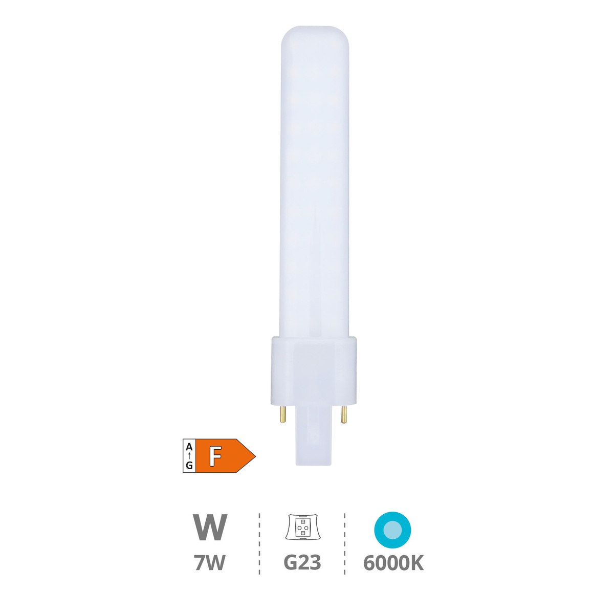 Ampoule LED PL 7W G23 6000K