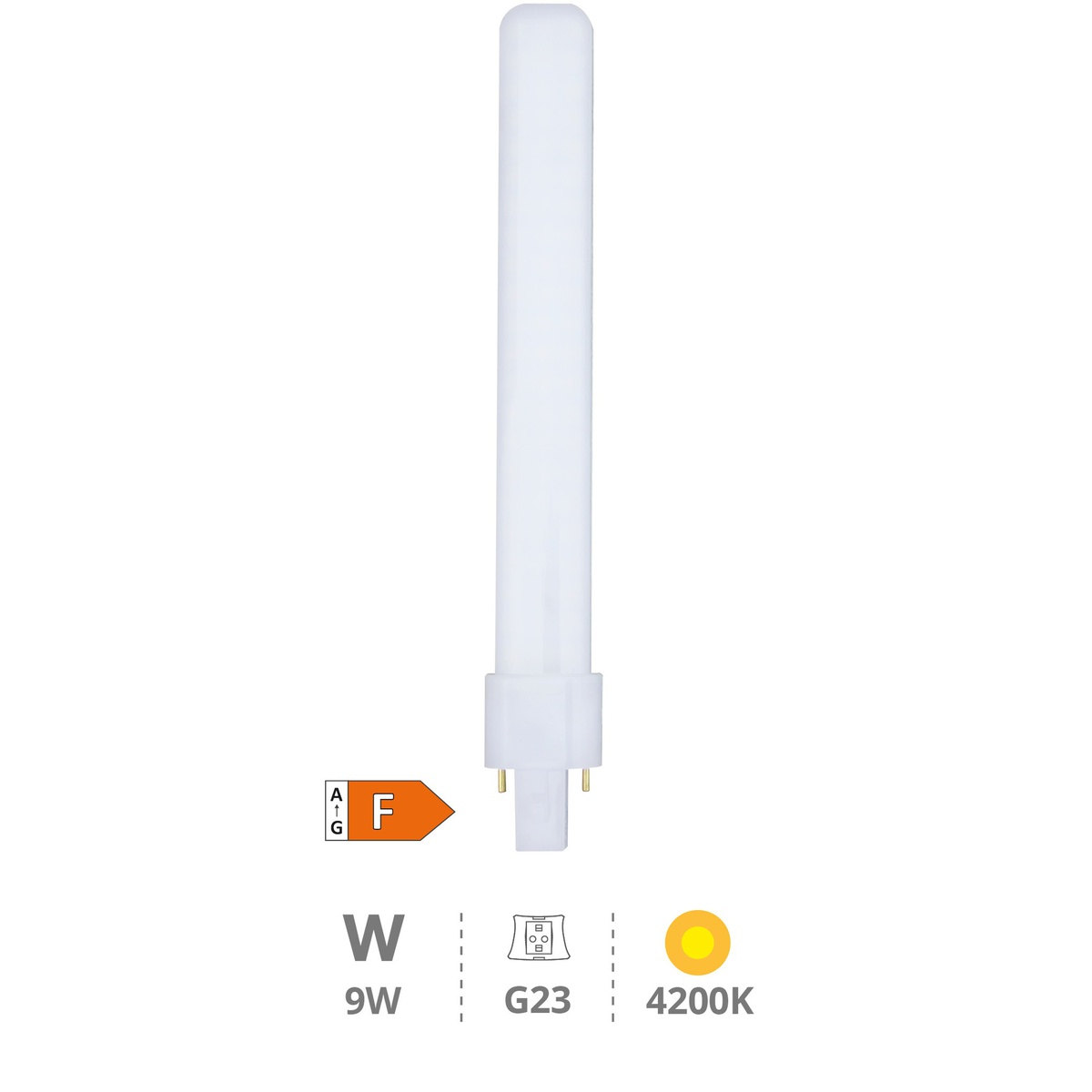 PL LED lamp 9W G23 4200K