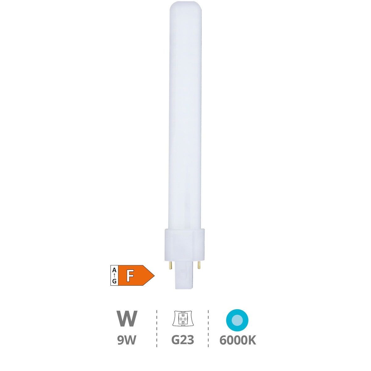 Ampoule LED PL 9W G23 6000K