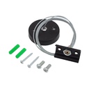 Supension kit for tracklight fixture Black