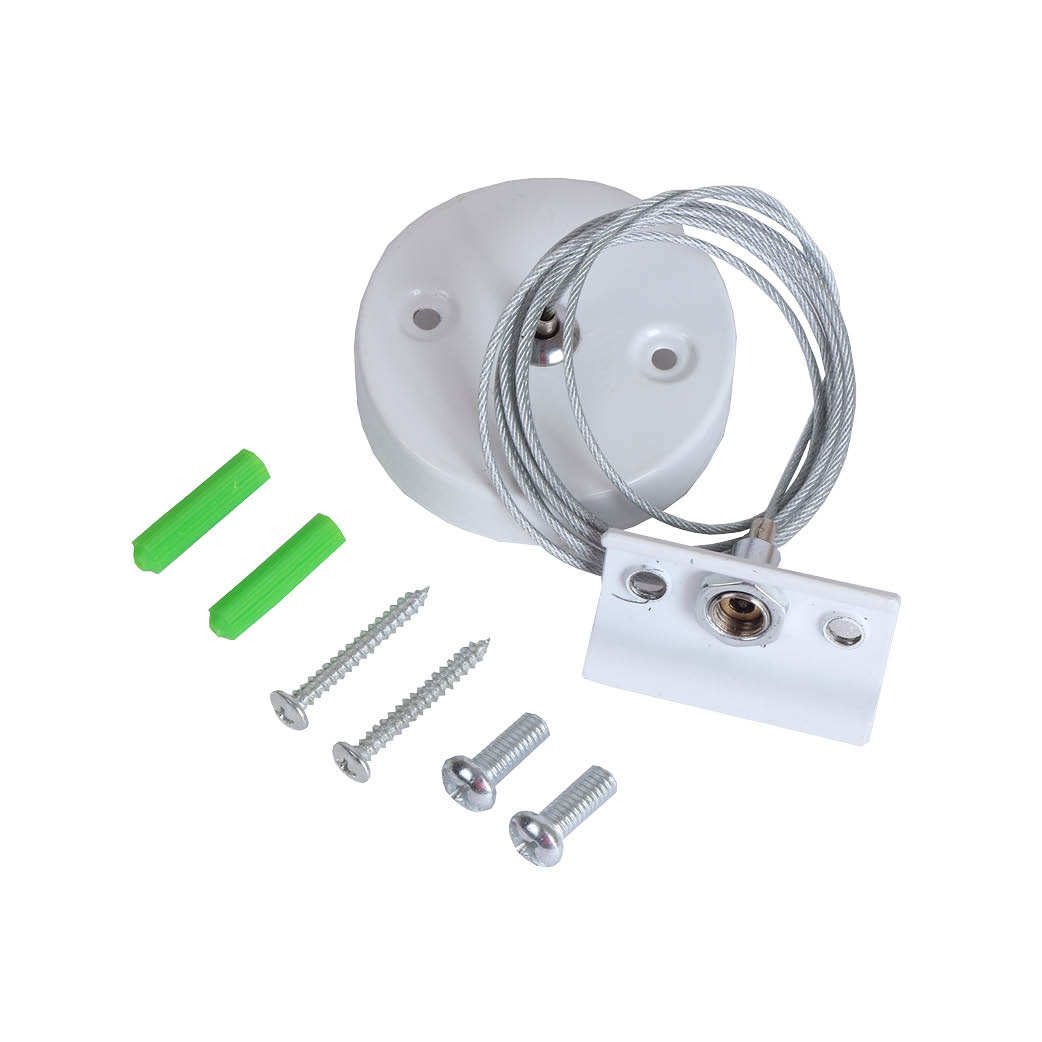 Supension kit for tracklight fixture White