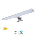 Laksa Indoor LED Batten for bathroom 8W 6500K IP44 Nickel