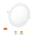 Downlight empotrable LED redondo Virey 18W 3000K Blanco