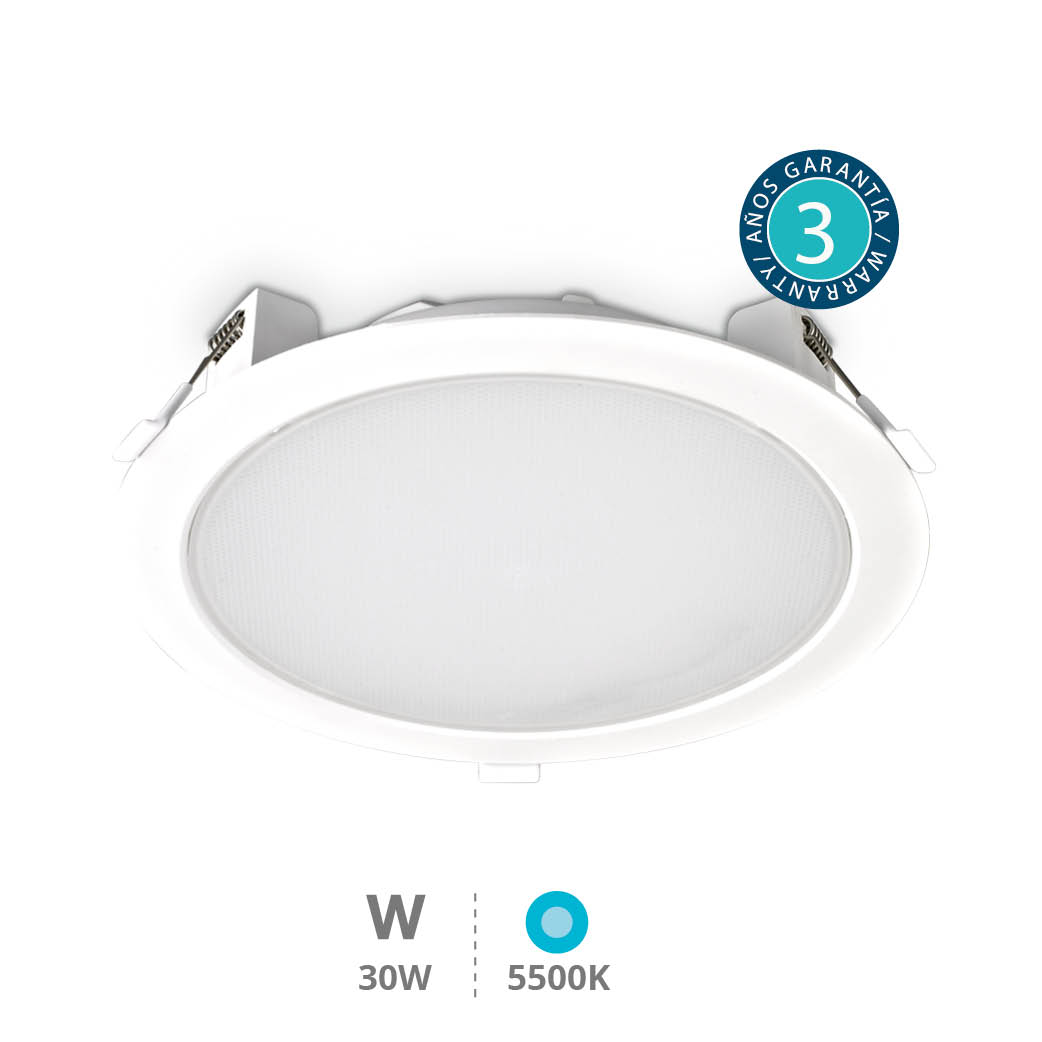 Round recessed downlight 30W 5500K White - Pro Line