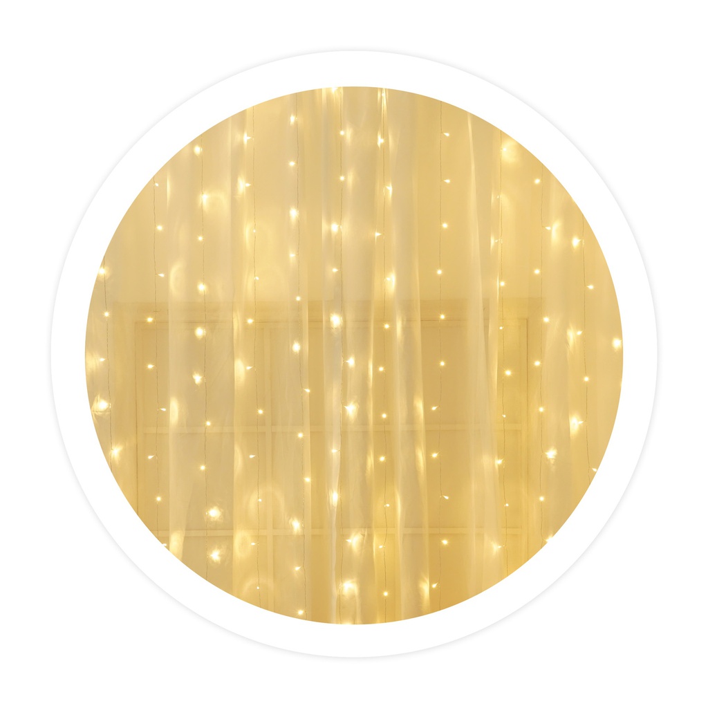 3X1M LED curtain Warm White