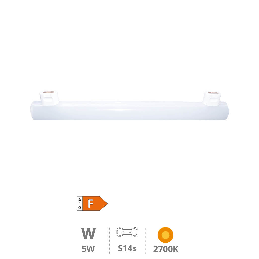 Bombilla linestra LED 5W S14s 2700K