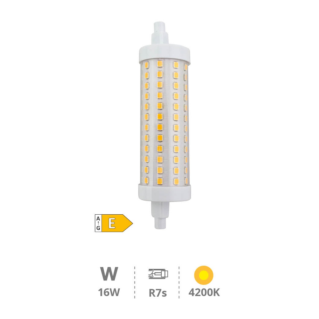 Bombilla lineal LED 118mm R7s 16W 4200K