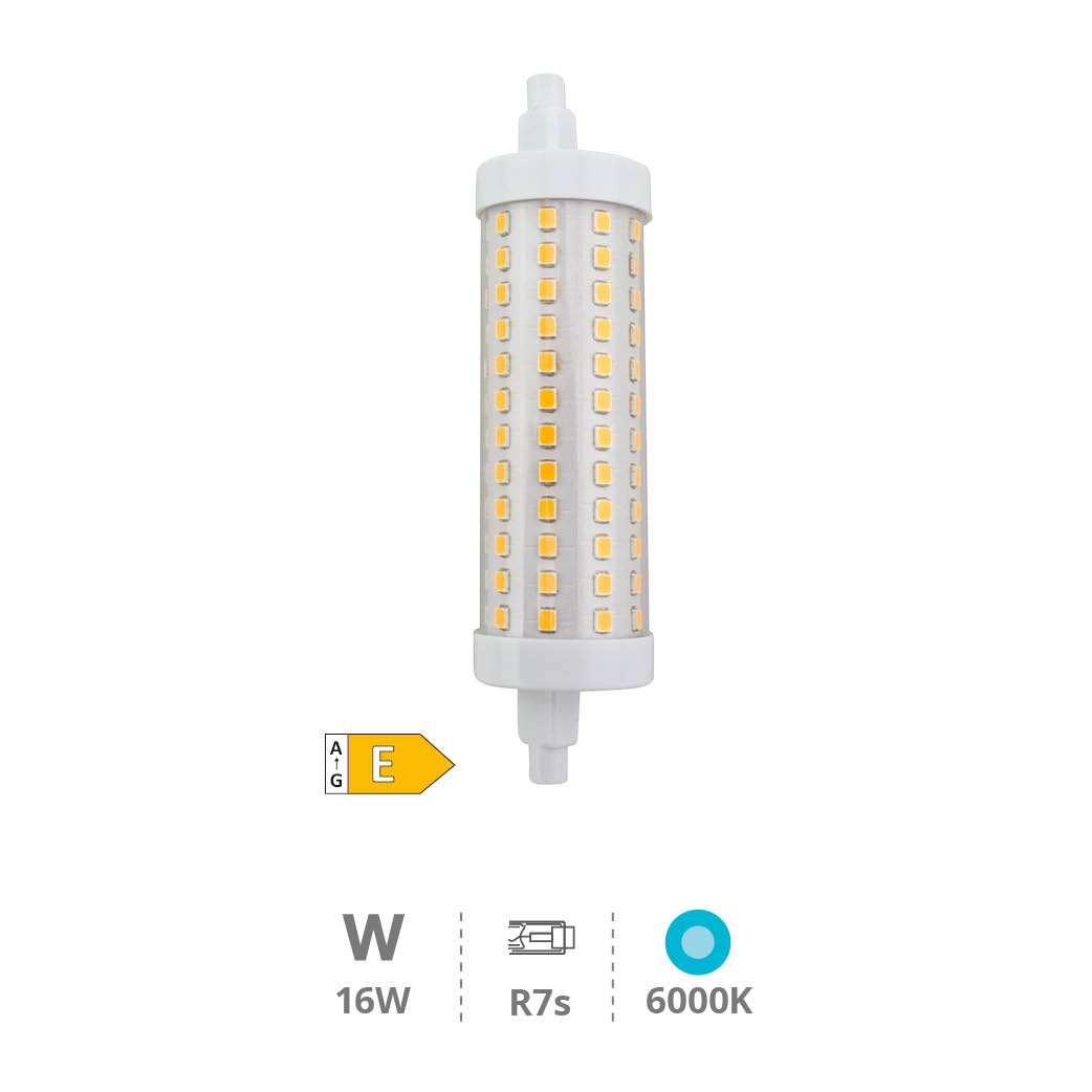 Bombilla lineal LED 118mm R7s 16W 6000K