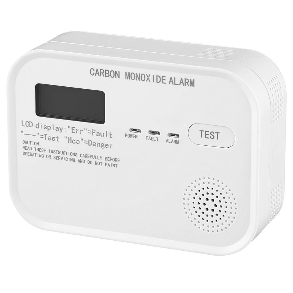 Détecteur monoxyde de carbone avec alarme 85db