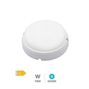 Mushie Rounded LED Bulkhead 18W 6500K IP65