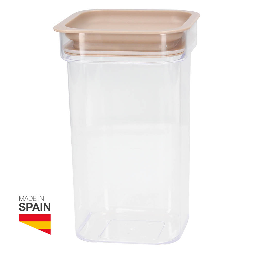 Bote de cocina apilable 1,20L Gris - Retráctil 12uds