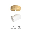 Rintela single ceiling spotlight Series GU10 White