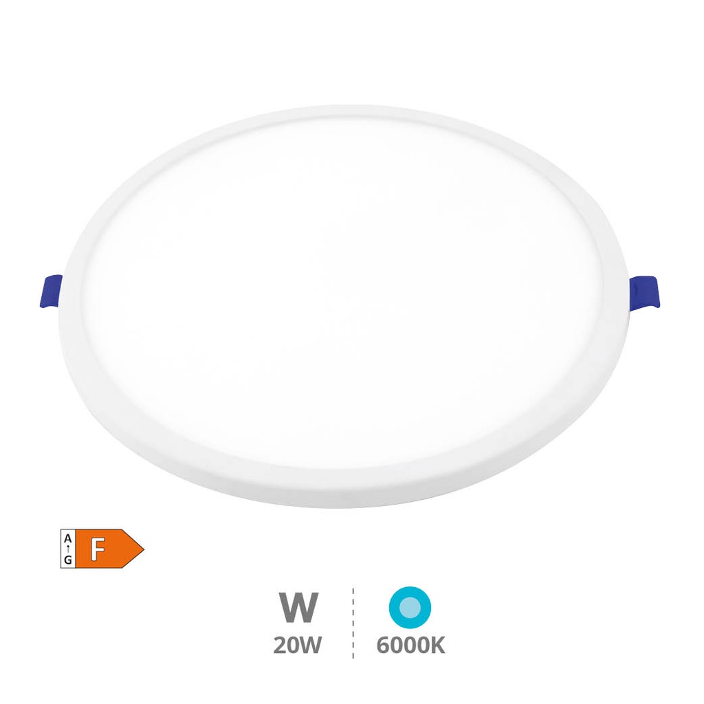 Nevale round recessed downlight adjustable cutting hole 20W 6000K