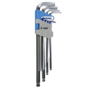 Set of 9 Hex keys 1.5 to 10mm